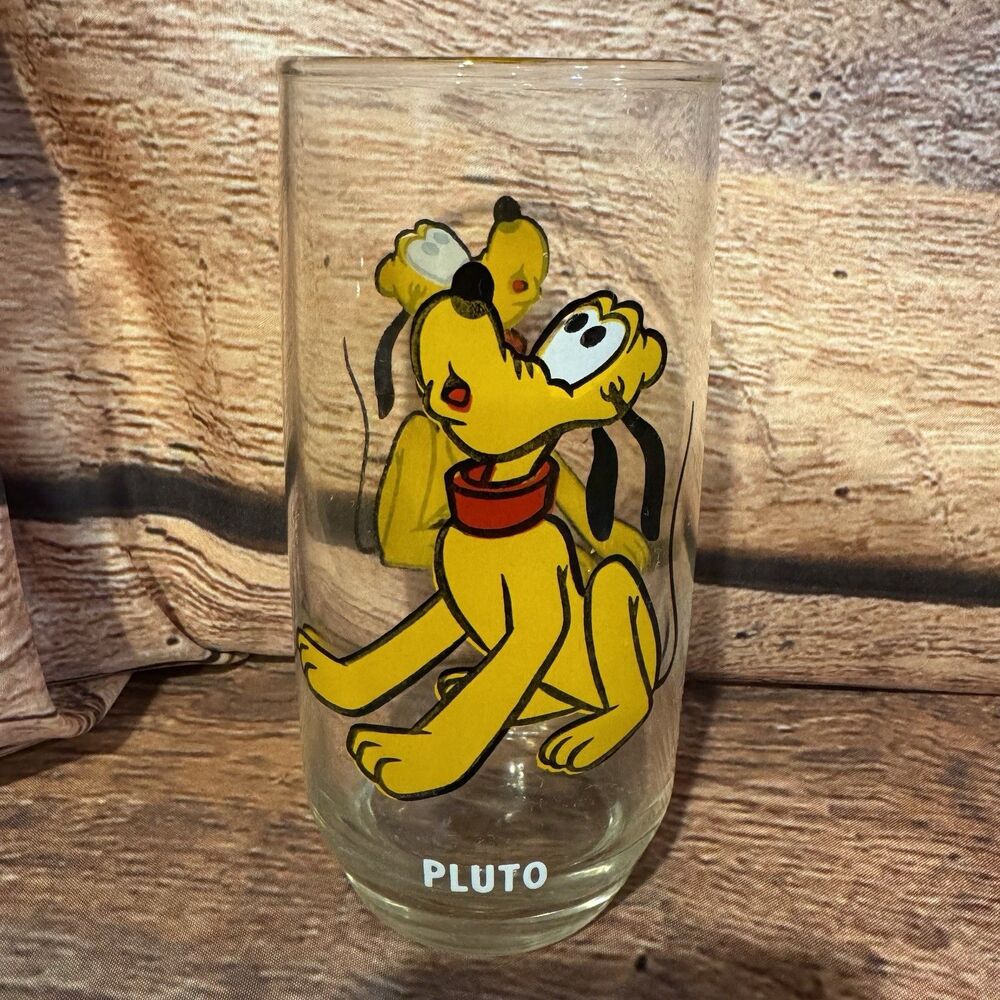 Pluto Glass Walt Disney Pepsi Collector Series Vintage 1970’s Mickey Friends